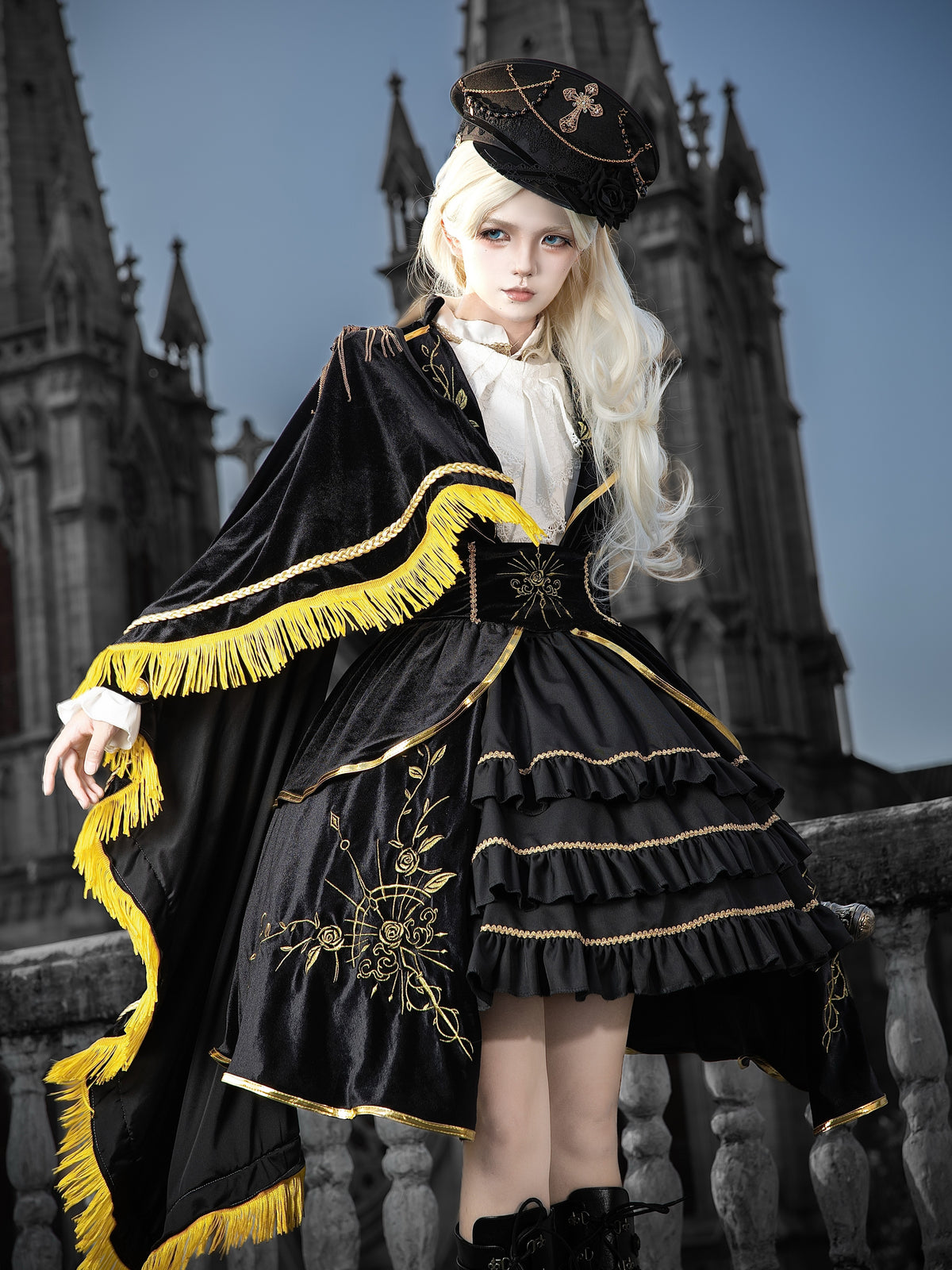 Holy Light Rose Lolita Original Military JSK Set