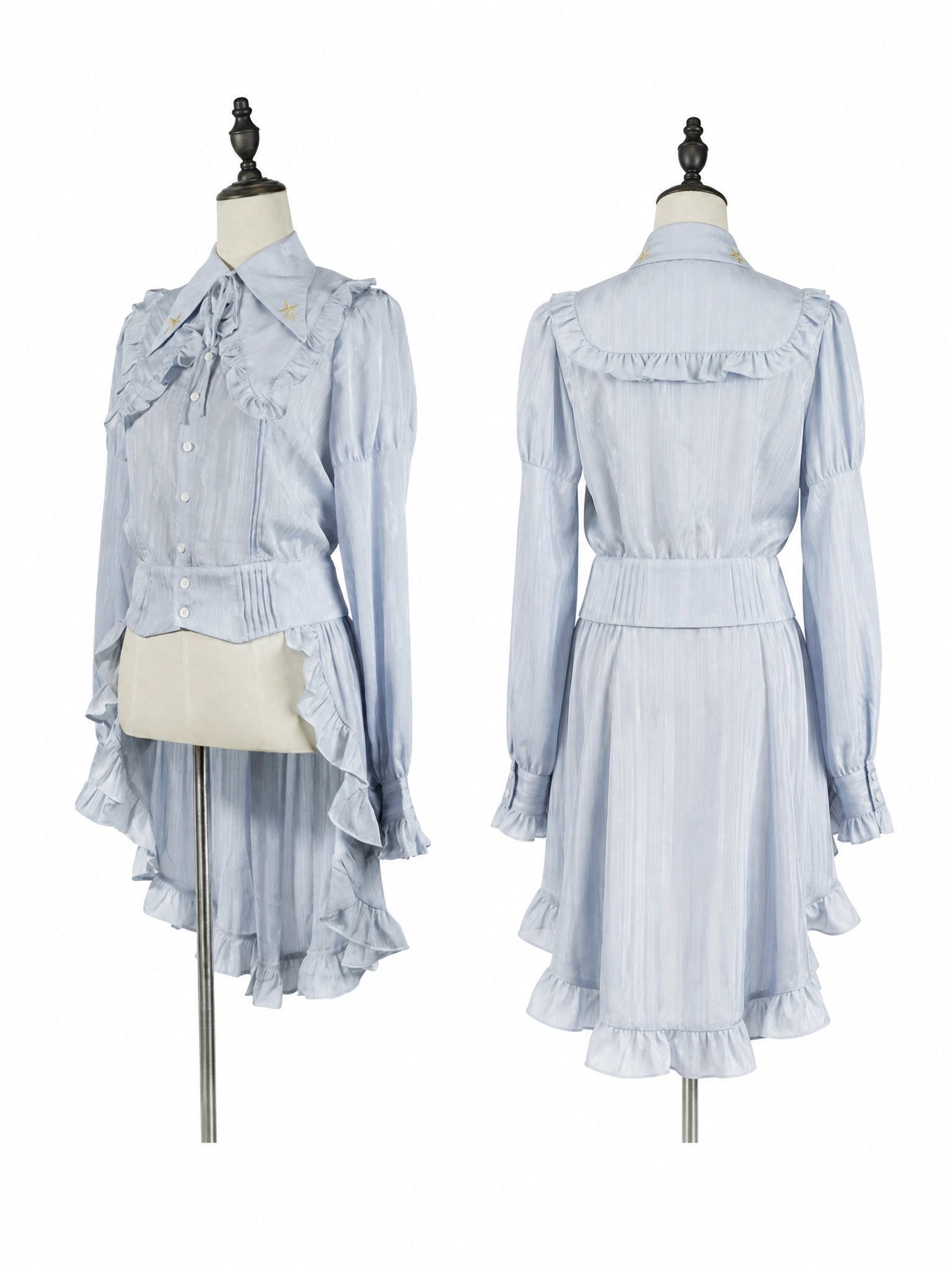 Paperless Promise Ruffle Swallowtail Gothic Ouji Prince Shirt