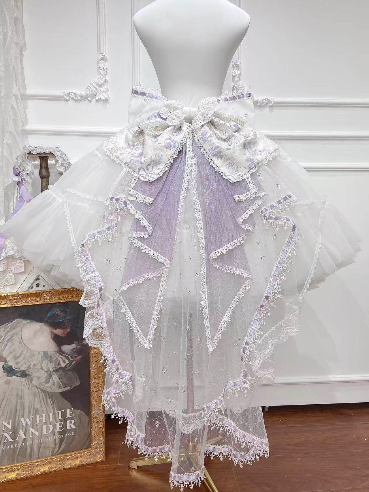 Elegant Floral Bridal Gorgeous Hanayome Style Lolita Dress