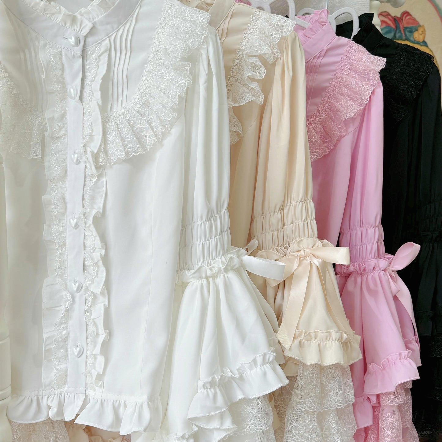 Lolita Sweet Tiered Long Sleeve Blouse LE1012