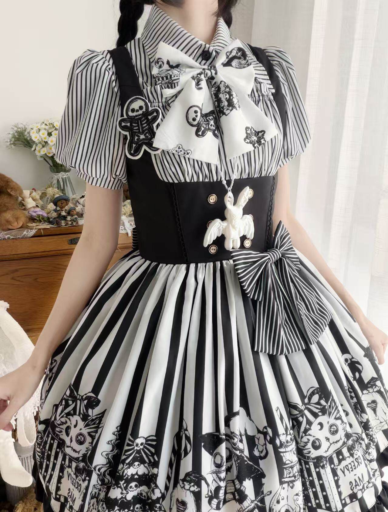 Weird Christmas Lolita Gothic JSK Dress