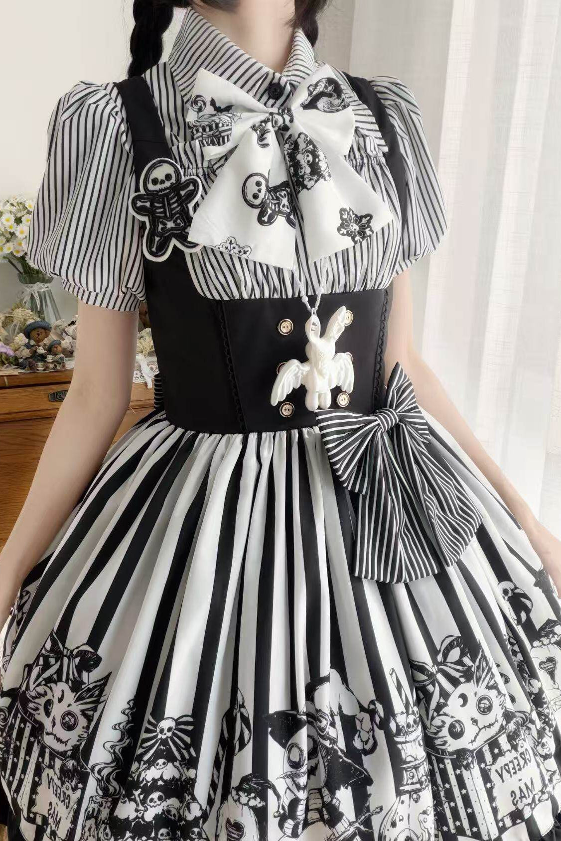 Weird Christmas Lolita Gothic JSK Dress