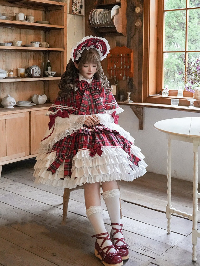 Labyrinth Doll Lolita Vintage Christmas Doll Style Cape & JSK Set
