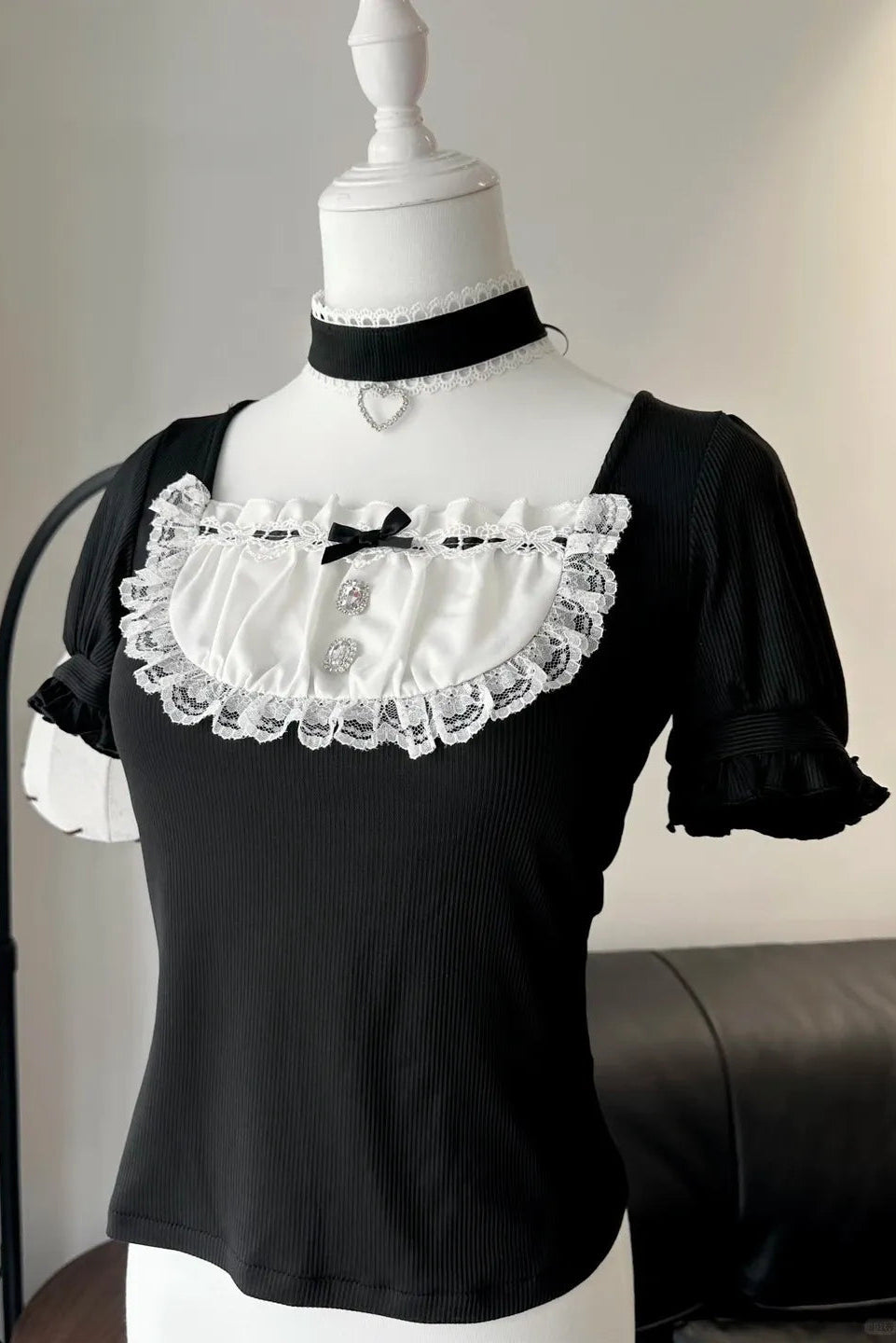 Little Cake Sweet Lace Ryōsangata Blouse