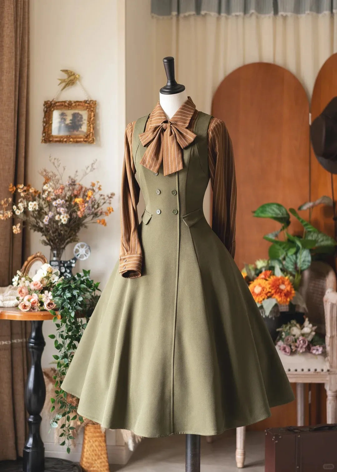 Misty Forest 6-Panel British Vintage Lolita JSK