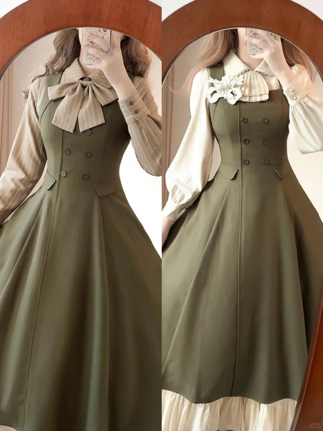 Misty Forest 6-Panel British Vintage Lolita JSK
