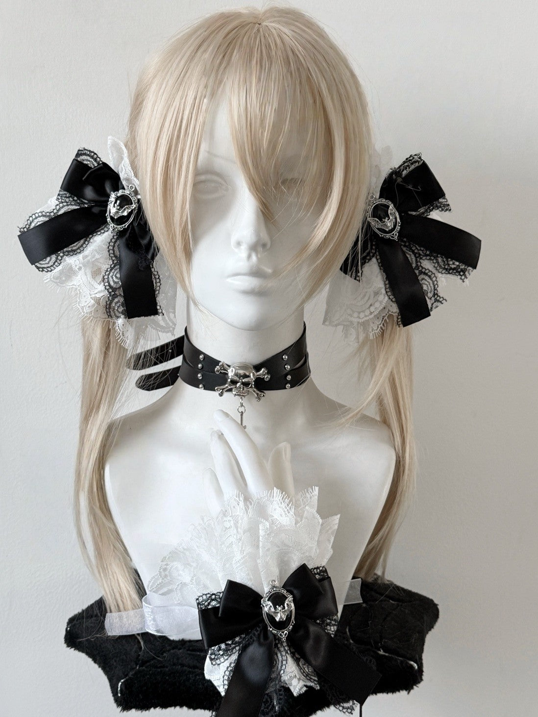 Lolita Y2K Lace Bow Hair Clips/Arm Sleeves LE6014