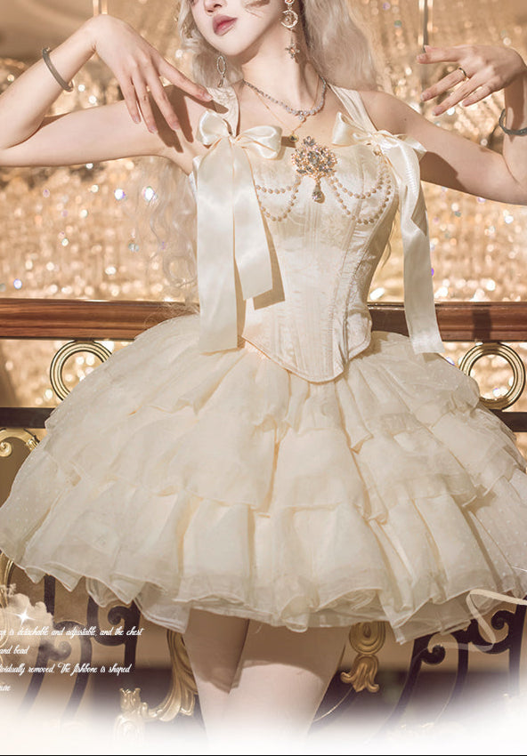 Lolita Elegant Birthday Ballet Style Corset Dress LC1005
