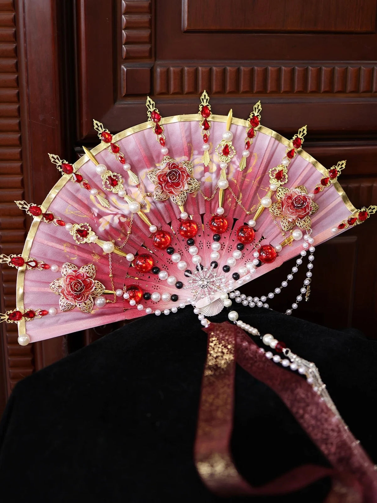 Lolita Japanese Style Heavy Craft Weapon Fan