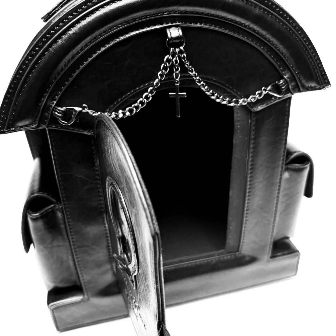 Gothic Lolita Skull Tombstone Shaped Doll Bag