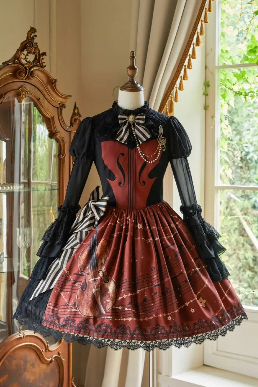 Aria on the G String Lolita Printed OP Dress