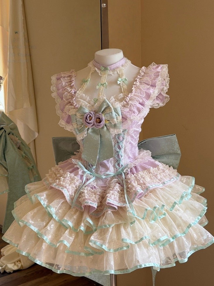 Cupid's Floral Whisper Fairycore Dress