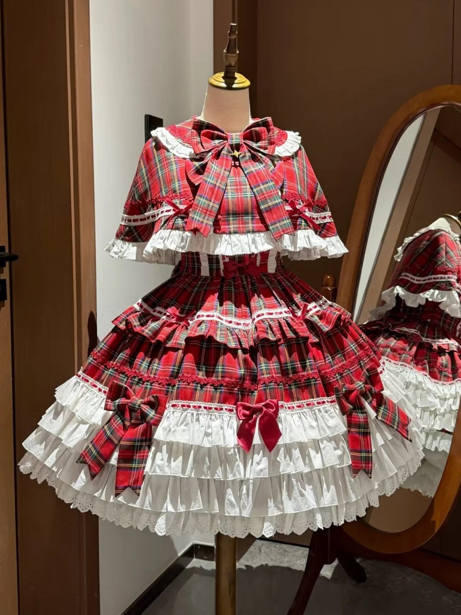 Labyrinth Doll Lolita Vintage Christmas Doll Style Cape & JSK Set