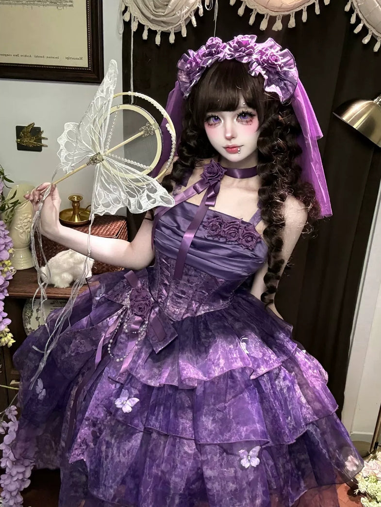 Wisteria Butterfly Lolita JSK Dress