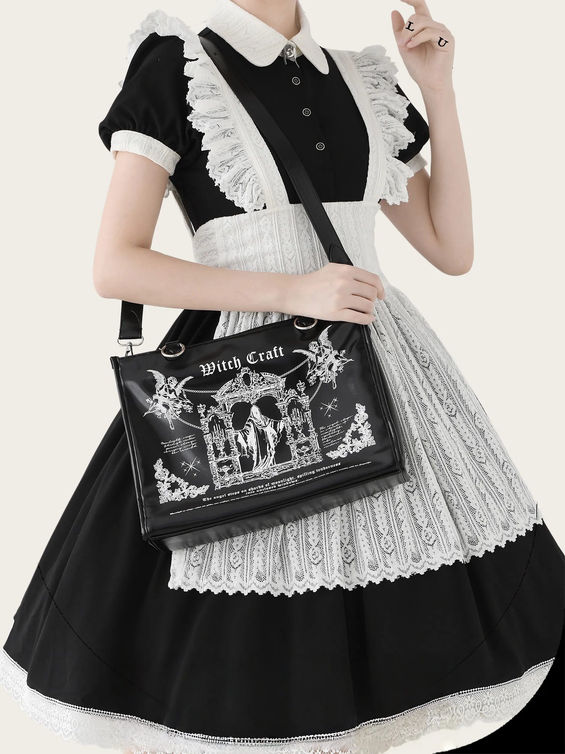 Sacred Oath Large Printed Crossbody Ita Bag