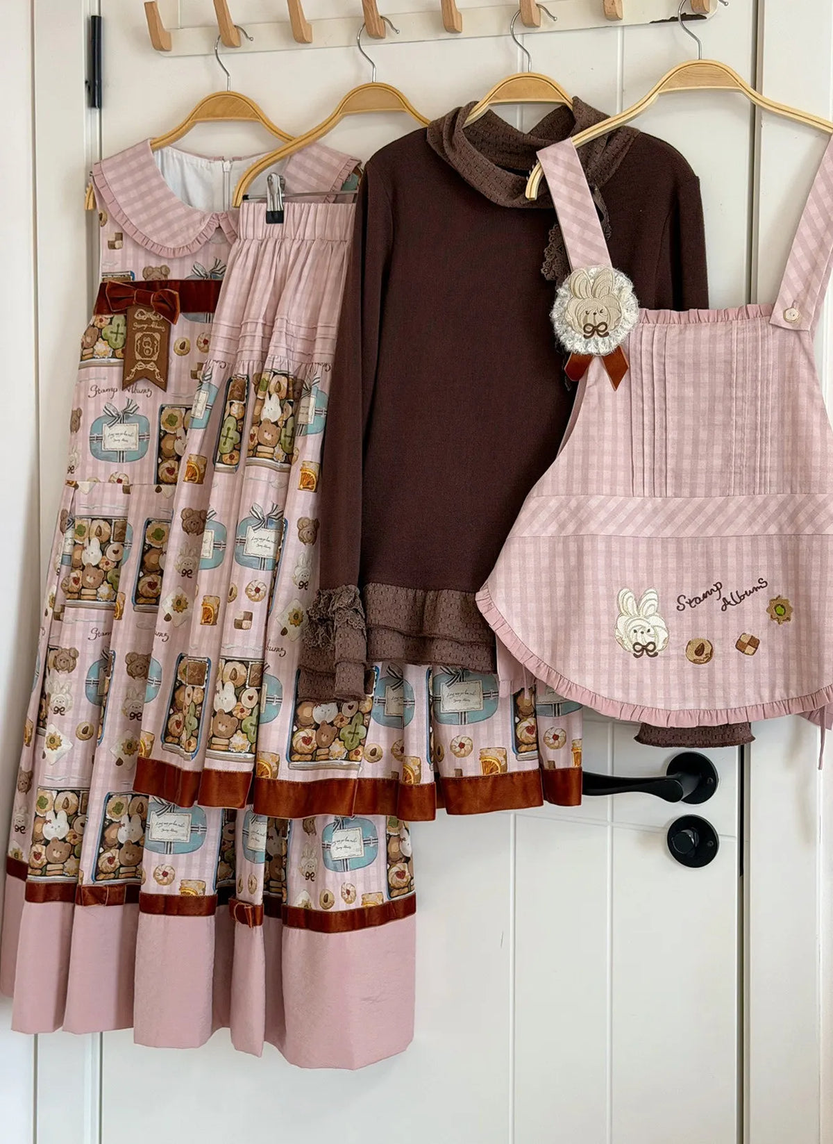 Cookie Box Lolita JSK SK Vest Blouse and Accessories Set