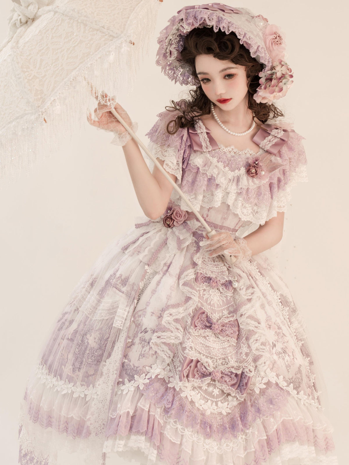 Key to the Secret Realm Lolita Gorgeous Classic Anniversary Pink Bridal Dress
