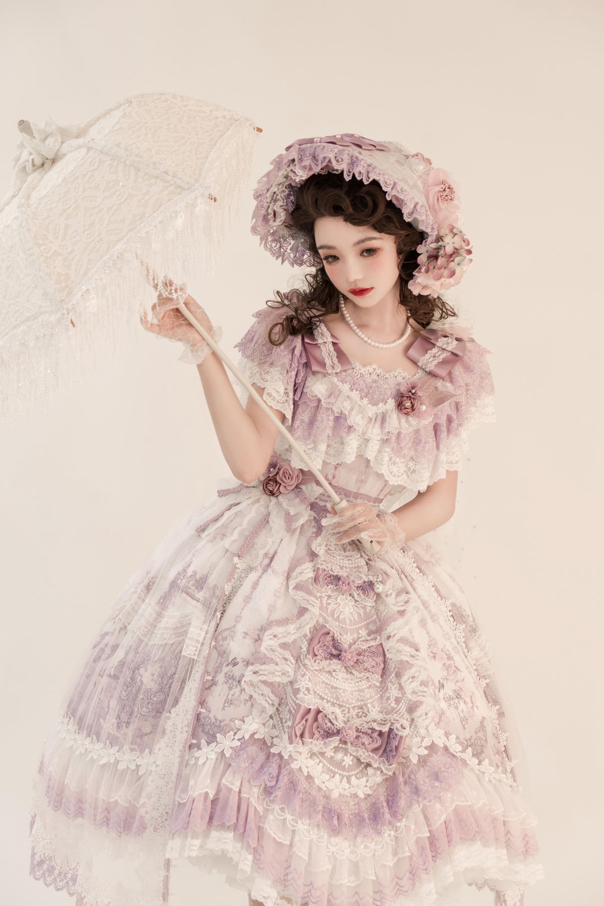Key to the Secret Realm Lolita Gorgeous Classic Anniversary Pink Bridal Dress