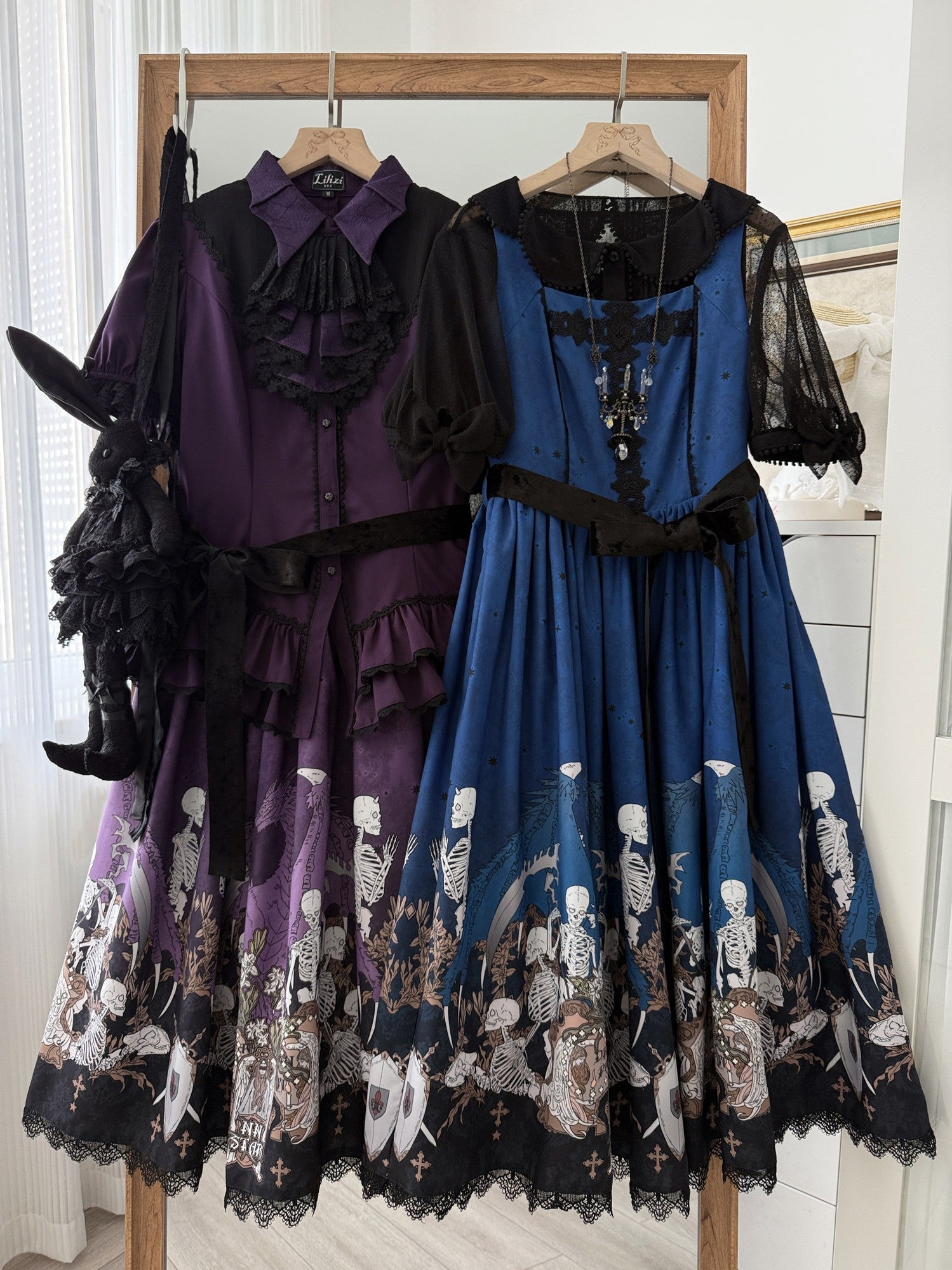 Dragon Bone Lily Lolita Gothic Purple JSK Dress