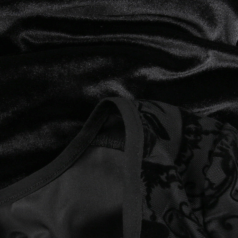 Lolita Gothic retro dark dress LG1006