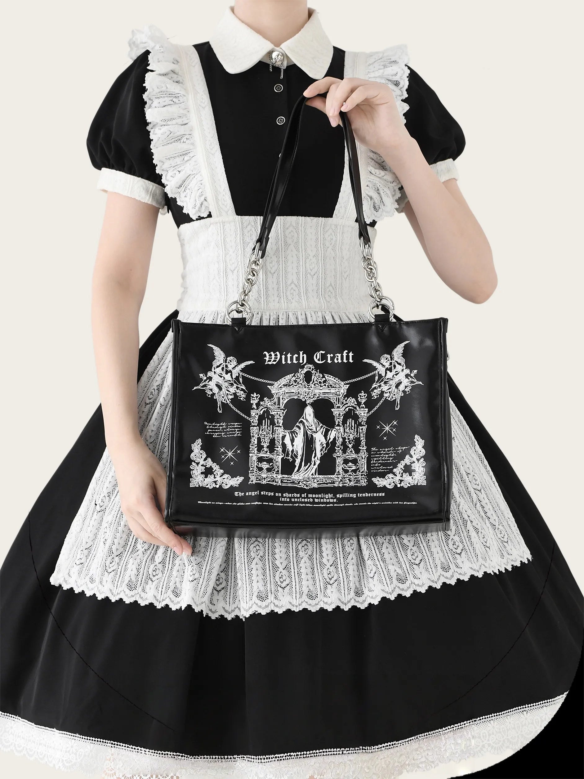 Sacred Oath Large Printed Crossbody Ita Bag