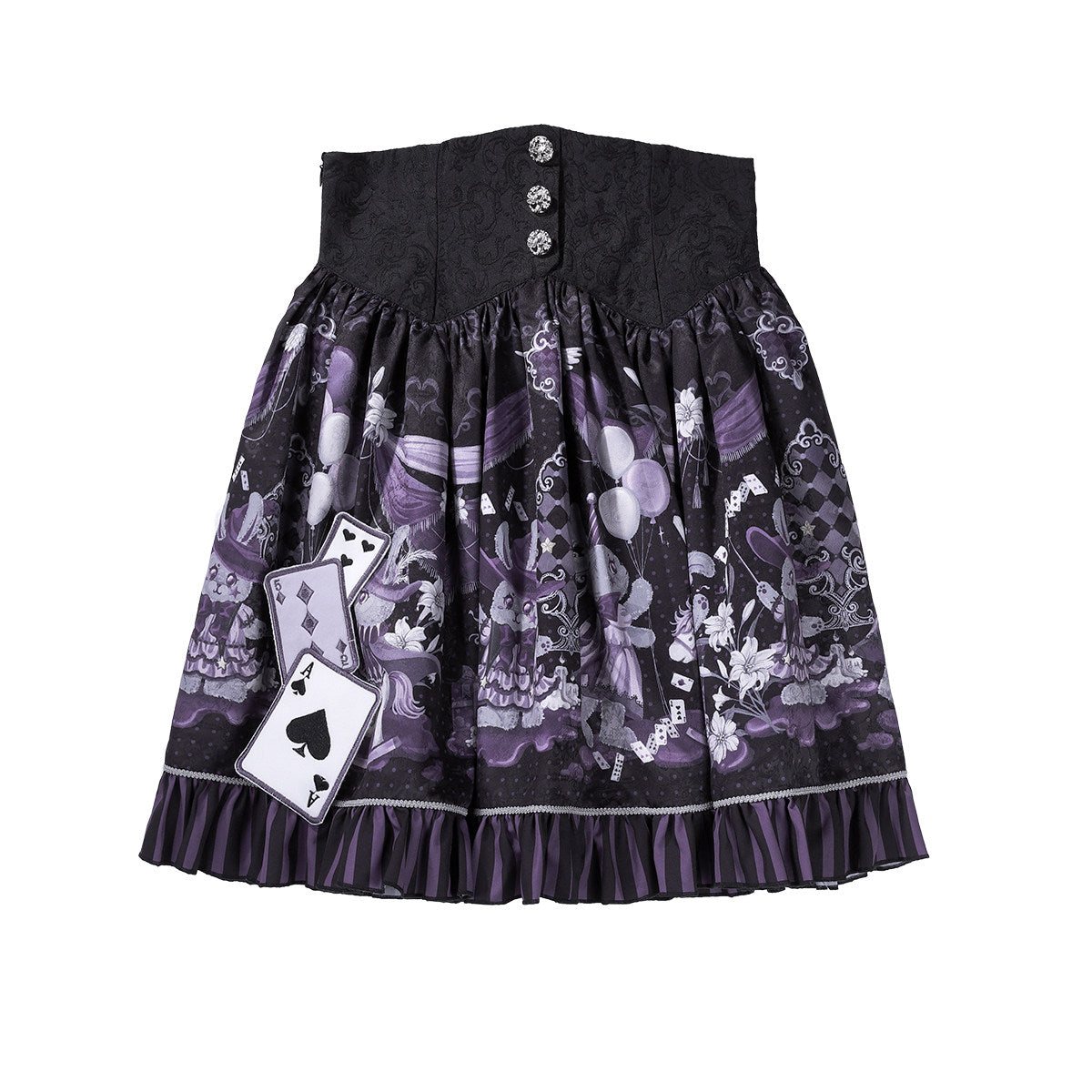 Purple Mirror Lolita Gothic Academic Halloween Dress Set