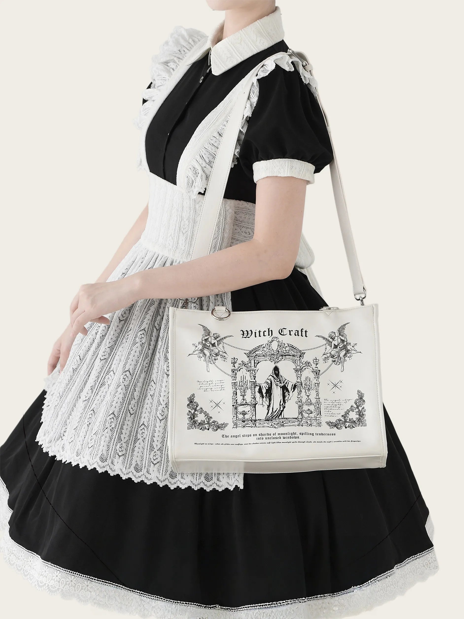 Sacred Oath Large Printed Crossbody Ita Bag