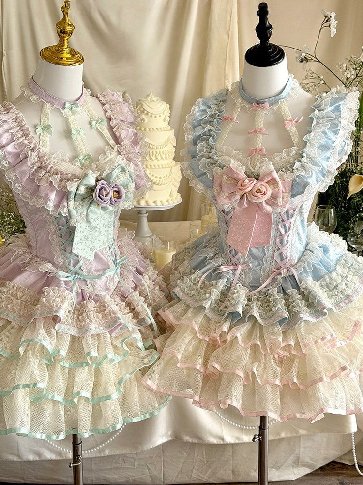 Cupid's Floral Whisper Fairycore Dress