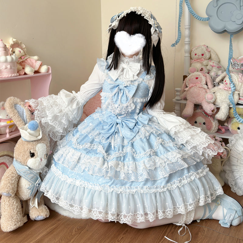 Lolita Sweet Vintage Lace JSK Dress LS1006