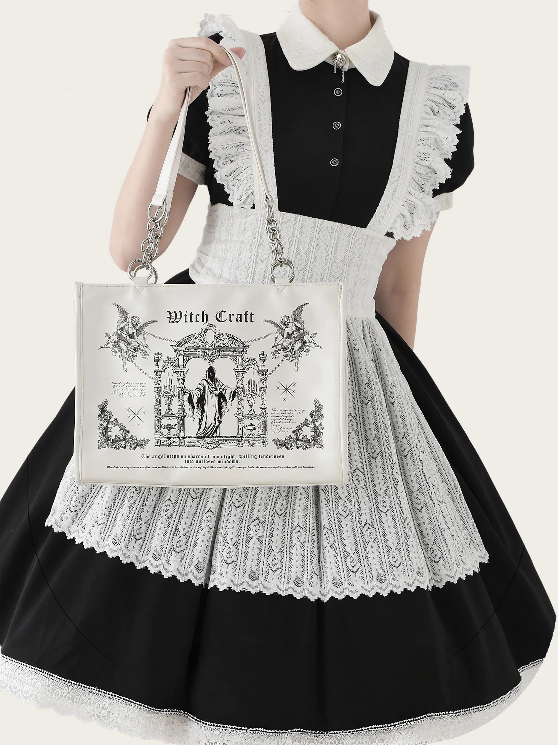 Sacred Oath Large Printed Crossbody Ita Bag