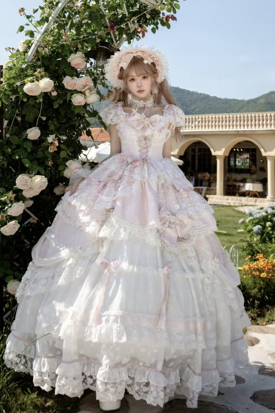 Anna's Ball Light Pink Classic Ballet Lolita JSK
