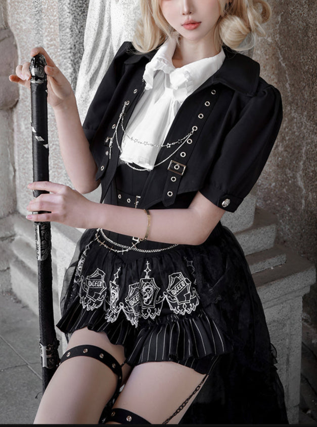 Lolita British Aesthetic Ouji Separate Outfit LO1006