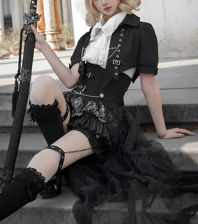 Lolita British Aesthetic Ouji Separate Outfit LO1006