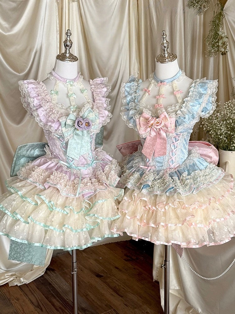 Cupid's Floral Whisper Fairycore Dress