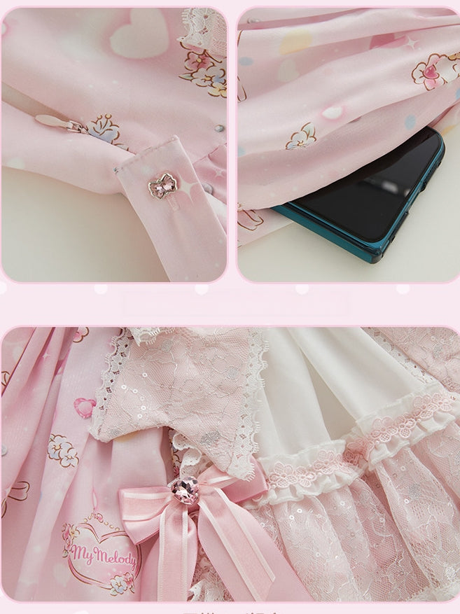 My Melody Collaboration Series Open Front OP Dress