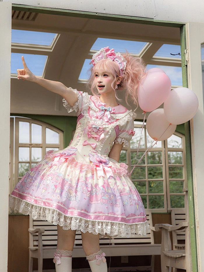 Sanrio Collaboration Series My Melody Park Printed JSK Dress