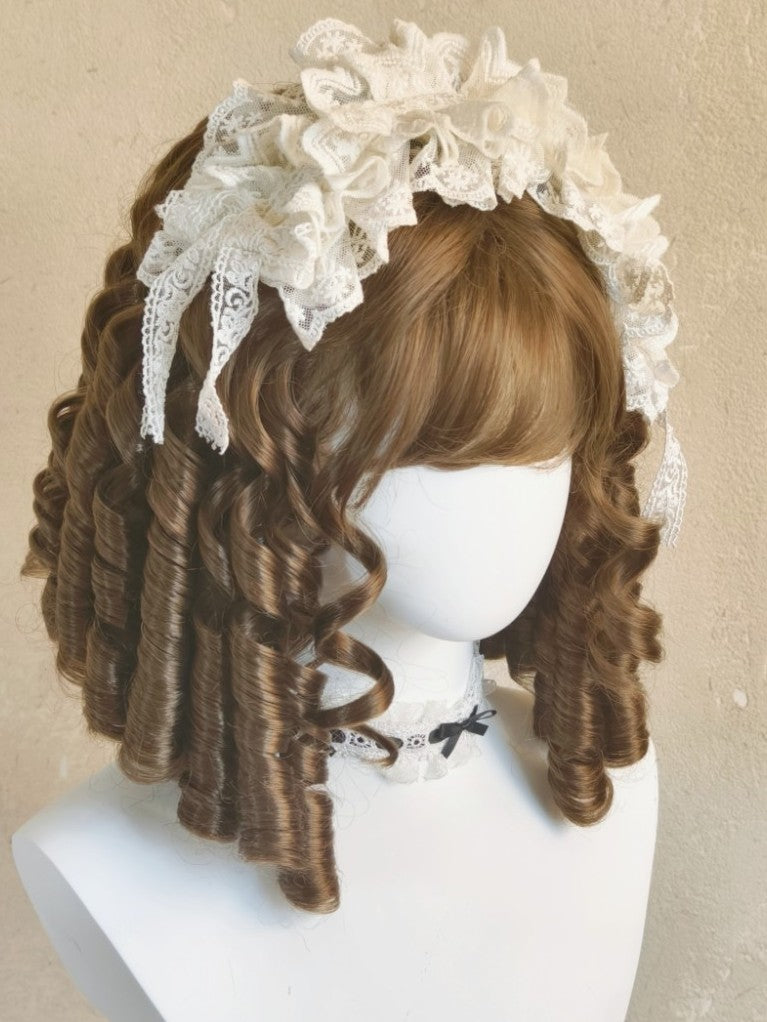 Lolita Short Sparkly Roman Curl Wig