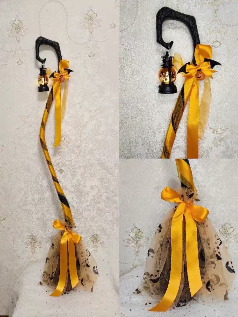 Pumpkin Lantern Halloween Witch Dark‑Sweet Lolita JSK Dress Set