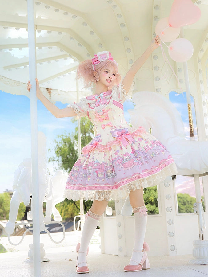Sanrio Collaboration Series My Melody Park Printed JSK Dress