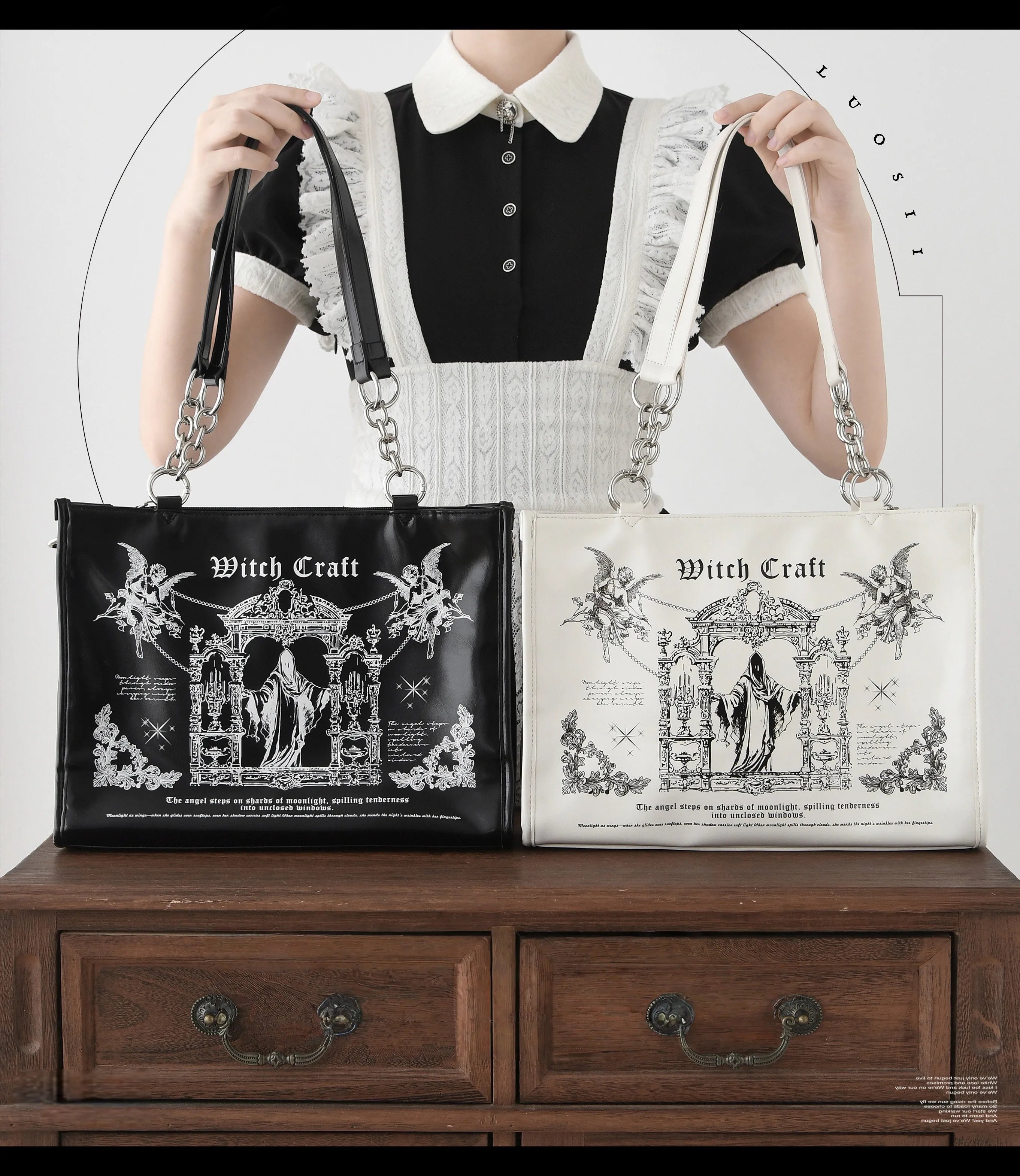 Sacred Oath Large Printed Crossbody Ita Bag