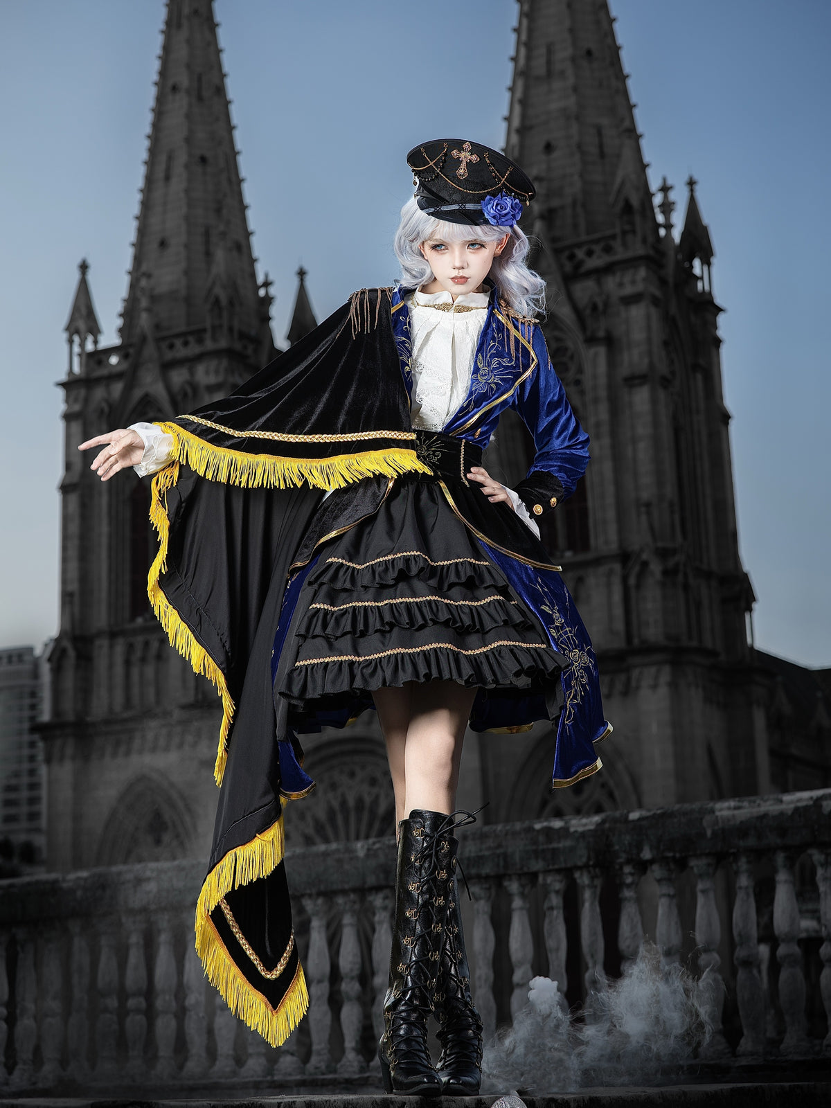 Holy Light Rose Lolita Original Military JSK Set