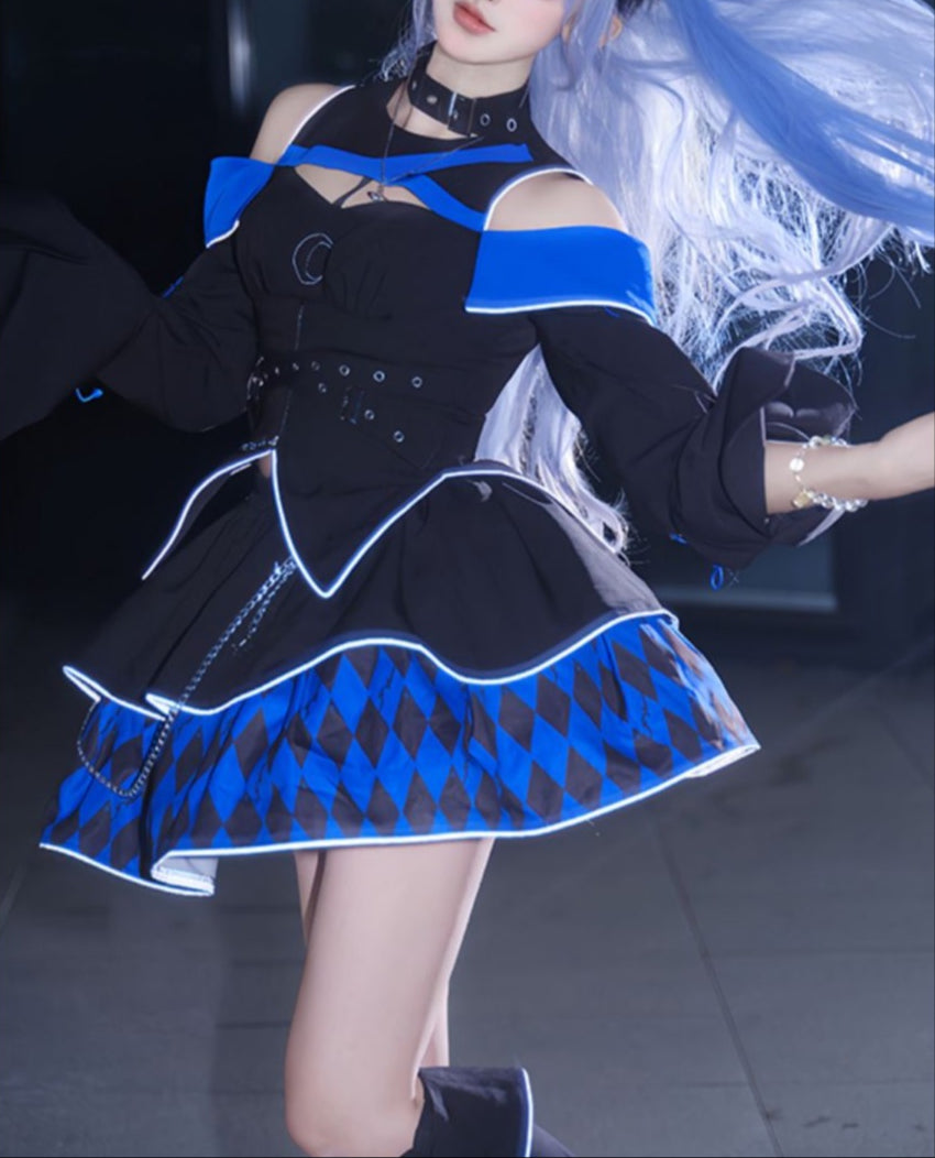 Lolita Reflective Goth Magical Girl Deluxe Full Set LG1056