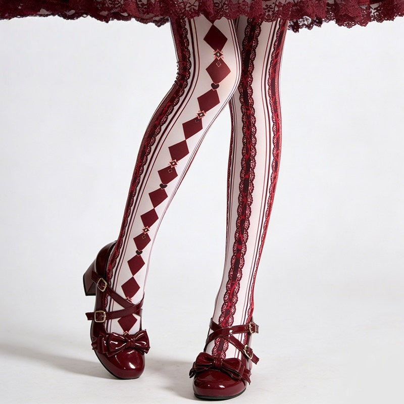 Alice Gothic Velvet Lolita Tights