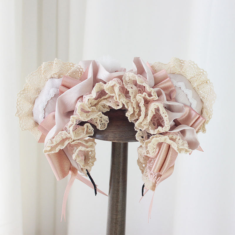 Lolita Sweet Pink Bear Headwear LE1004