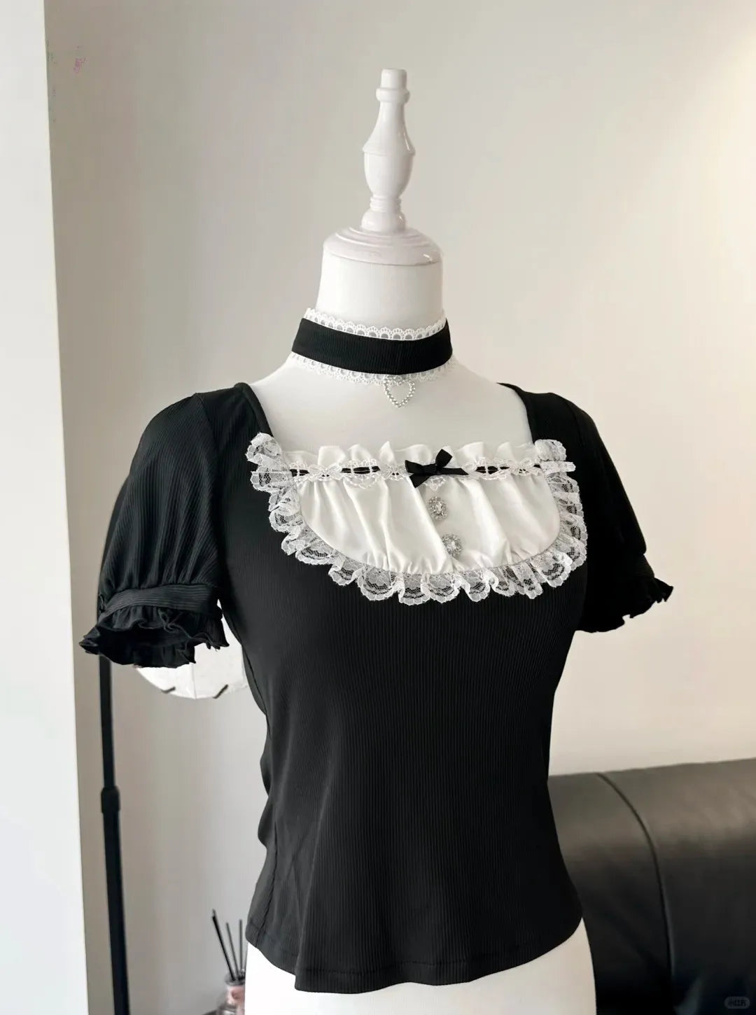 Little Cake Sweet Lace Ryōsangata Blouse