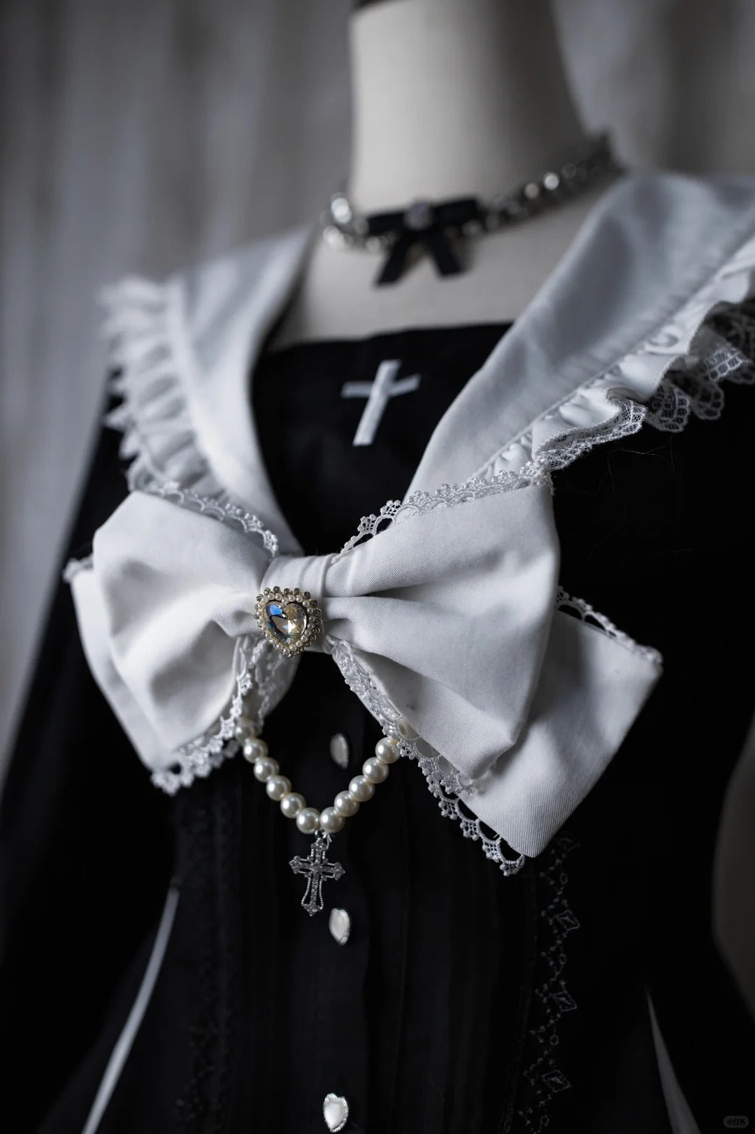Night Prayer Hime Sleeve Lace Coordinate Outfit Set