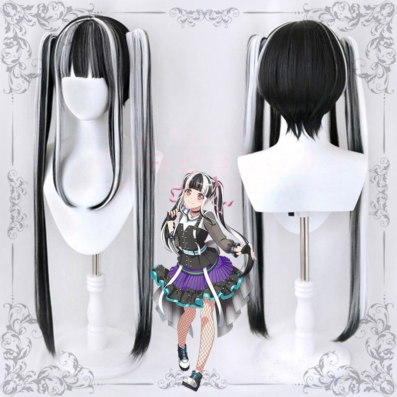 Long Straight Ryousangata Wig with Highlights LE7001