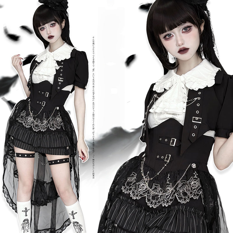 Lolita British Aesthetic Ouji Separate Outfit LO1006