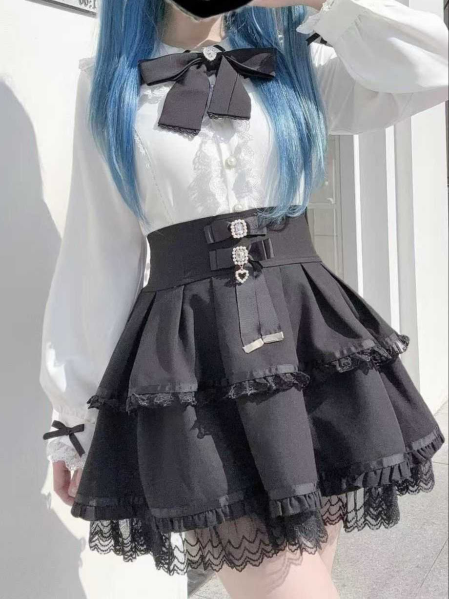 Lolita Kawaii Seisokei Bunny Ear Shirt LR1008