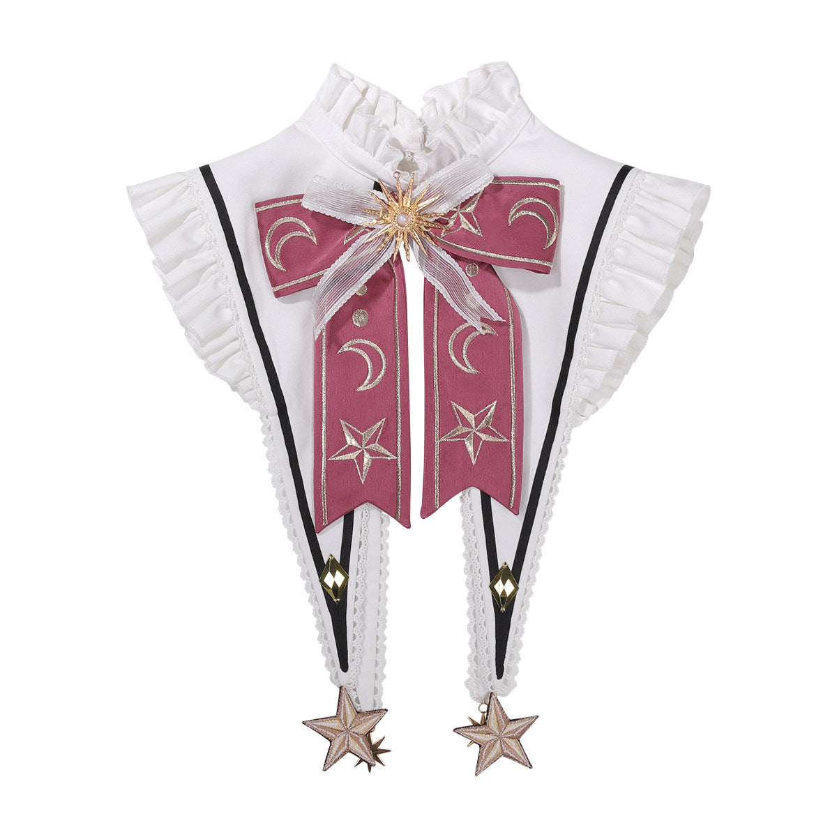 Star Magician Pink Plaid Magic Academy Lolita Coat Dress Set